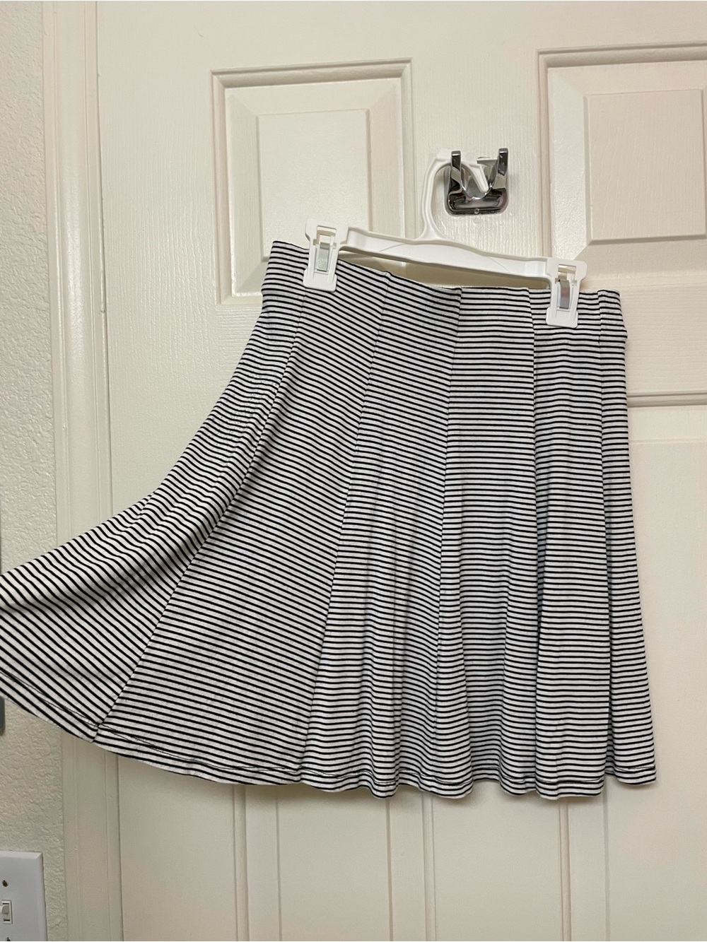 Striped Black and White Skirt